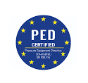 PED certification mark — Pressure Equipment Directive certified compliant
